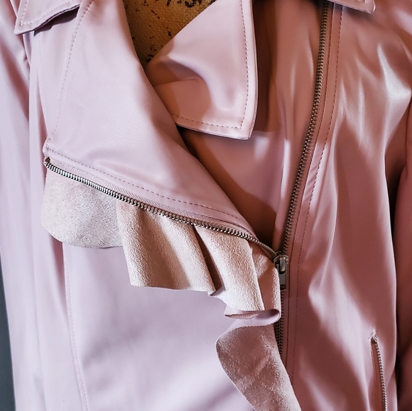 NWOT JustFab pink jacket - Picture 2 of 5